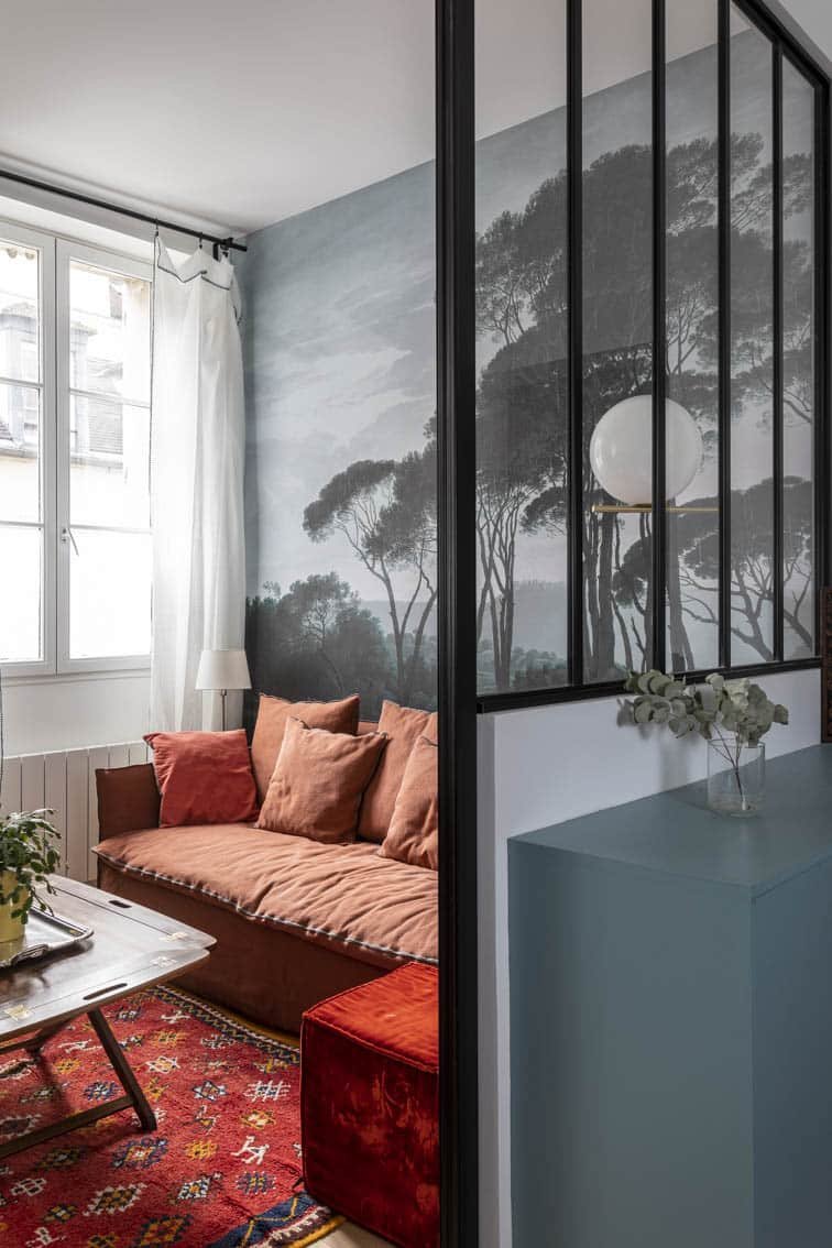 Le bureau avec la verrière en transparence, by Christiansen Design, Architecte d'intérieur Yvelines et Décorateur à Paris, Hauts de Seine, Provence