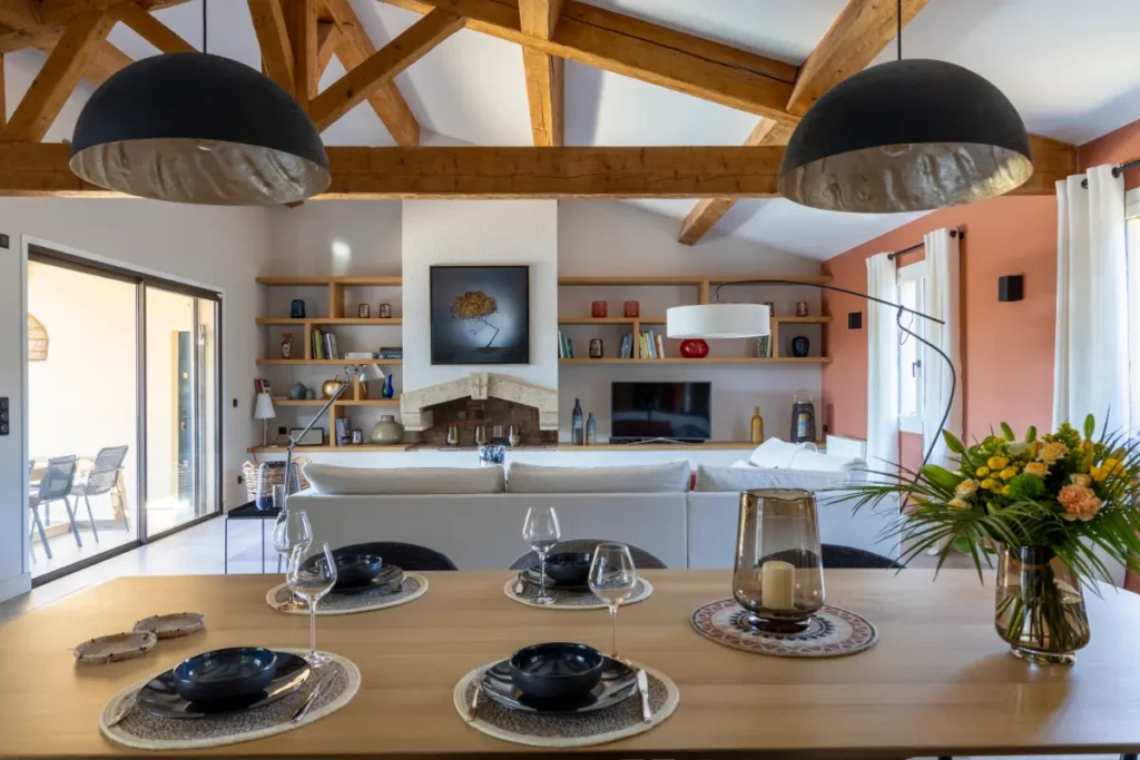 Salon Architecte intérieur VAR 83 maison de vacances